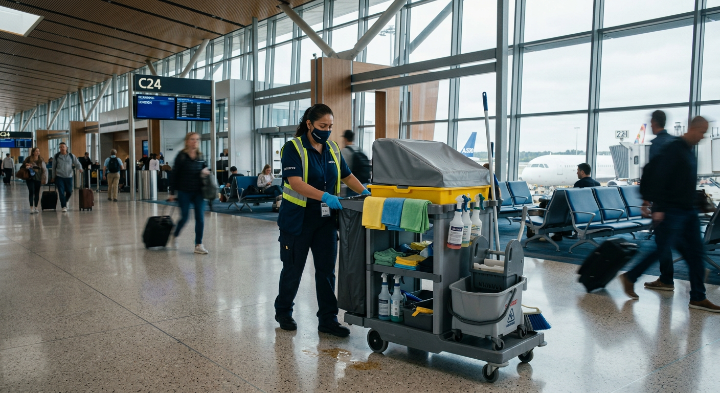 airport terminal cleaner